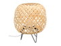 Giftdecor Lampe de Table Ovale en Bambou Naturel 20 x 23 x 20 cm E27 (Set de 6)
