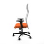 Piqueras y Crespo Chaise de Bureau Albacete Orange et Blanc