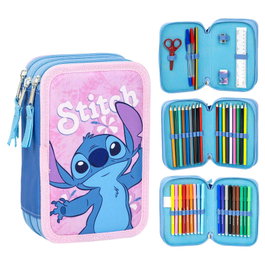Cerdá Trousse Stitch Disney avec accessoires - Rose