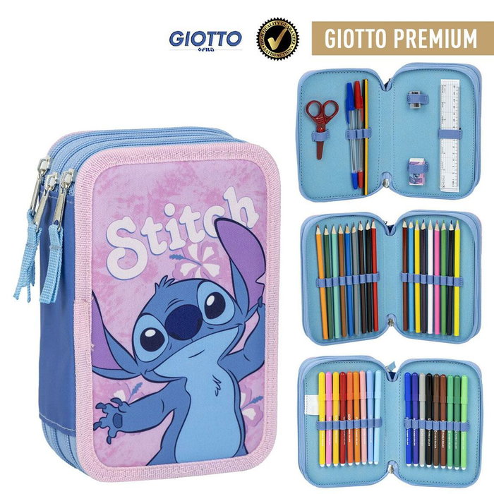 Cerdá Trousse Stitch Disney avec accessoires - Rose