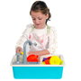 Tachan - Fregadero 77 Tachan - Lavabo de Jeu Enfant avec Pompe à Eau et 28 Pièces de Vaisselle - Jouet d'imitation - À Partir de 3 Ans