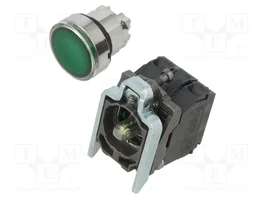 SCHNEIDER ELECTRIC Commutateur Bouton-Poussoir Harmony XB4 Vert LED