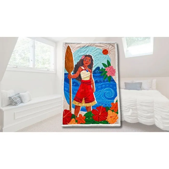 Disney Vaiana Plaid Sherpa - 100 x 150 cm