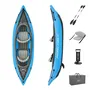 Bestway Cove Champion X2 Hydro-Force Kayak Gonflable 2 Places, 331 x 88 cm, Charge Max 180 kg, avec 2 Pagaies et 2 Ailerons Amovibles