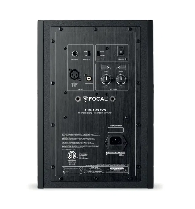Focal Alpha Evo 65 Enceinte de monitoring active 6.5" 25W Tweeter 55W Woofer Entrée XLR RCA
