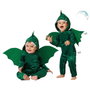 BigBuy Carnival Déguisement Dragon Vert avec Ailes pour Bébé