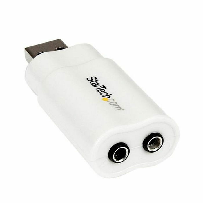 Carte Son Externe USB Startech ICUSBAUDIO Blanc Carte Son Externe USB Startech ICUSBAUDIO Blanc