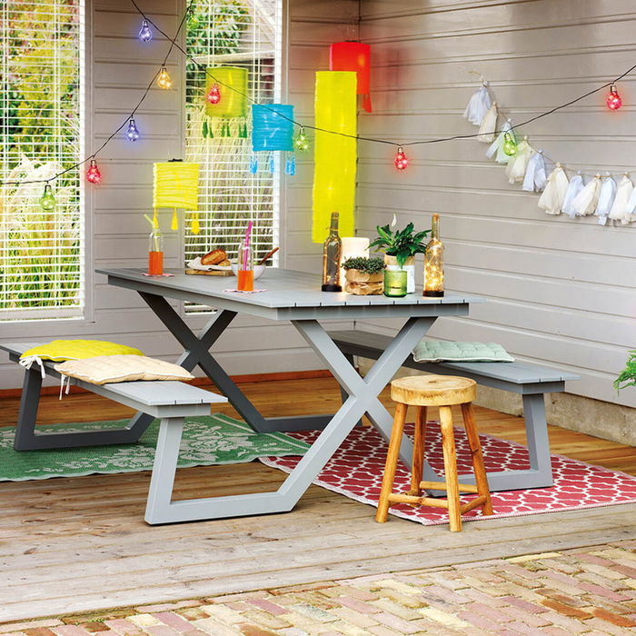 Guirlande lumineuse LED Lumineo Noir Multicouleur Vert tendre 4,5 m LED RGB 10