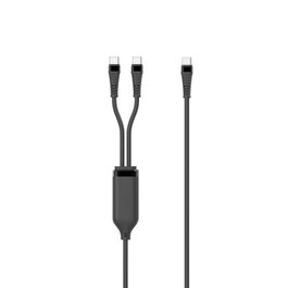 MicroConnect Câble répartiteur USB-C 1-en-2 PD100W vers USB-C×2, 1,55 m, Noir
