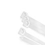 WOLFPACK LINEA PROFESIONAL Colliers de serrage en nylon Blanc / Naturel 2,5 x 200 mm (100 pièces)