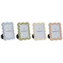 Home ESPRIT Lot de 4 Cadres Photo Scandinaves Bleu Blanc Vert Rose
