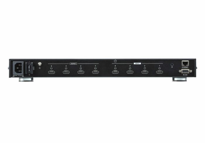 Aten Commutateur matriciel HDMI True 4K 4 x 4 VM0404HB - 4 entrées / 4 sorties - Résolution 4096x2160 à 60 Hz