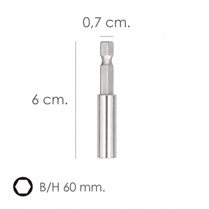 WOLFPACK LINEA PROFESIONAL Porte-embout magnétique 60 mm (2 unités) WOLFPACK LINEA PROFESIONAL Porte-embout magnétique 60 mm (2 unités)