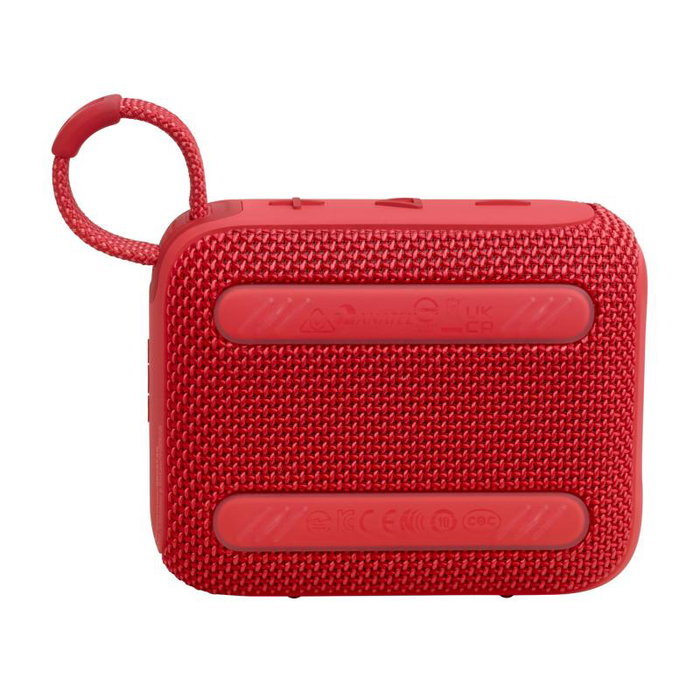 JBL GO 4 - Enceinte Portable Bluetooth Rouge - Compacte et Puissante avec Booster JBL - Modèle JBLGO4RED