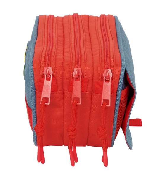 Safta Portatodo Triple Big - Boîte de rangement triple compartiments, 21.5 x 10 x 8 cm, pour enfants à partir de 36 mois