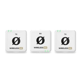 Rode Wireless Me Dual Blanc - Système de microphones sans fil double avec technologie GainAssist