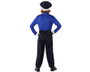 Atosa Déguisement Policier Enfant Bleu