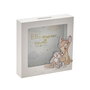 Widdop & Co Tirelire Bambi Disney en Bois Peint Blanc avec Illustration et Phrase Dorée "Big Things Start Small" - Rangement Argent
