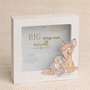 Widdop & Co Tirelire Bambi Disney en Bois Peint Blanc avec Illustration et Phrase Dorée "Big Things Start Small" - Rangement Argent