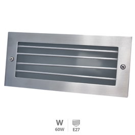 GSC Evolution Applique extérieur en aluminium avec grille Nickel Satin E27
