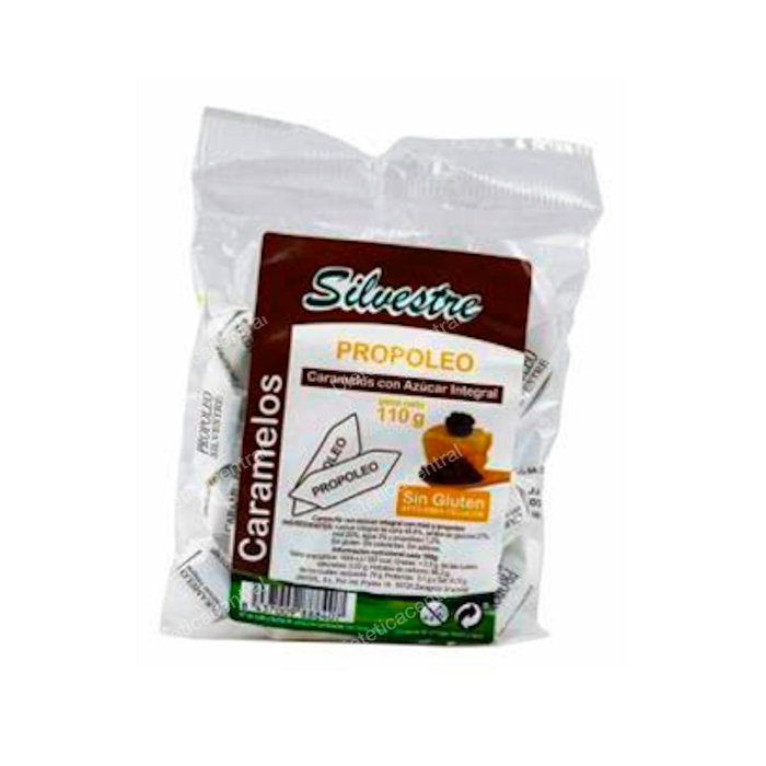 Silvestre Caramels au Propolis et Miel au Sucre de Canne 110g Silvestre Caramels au Propolis et Miel au Sucre de Canne 110g