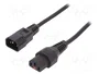 IEC LOCK Câble d'alimentation IEC C13 femelle vers IEC C14 mâle 3m