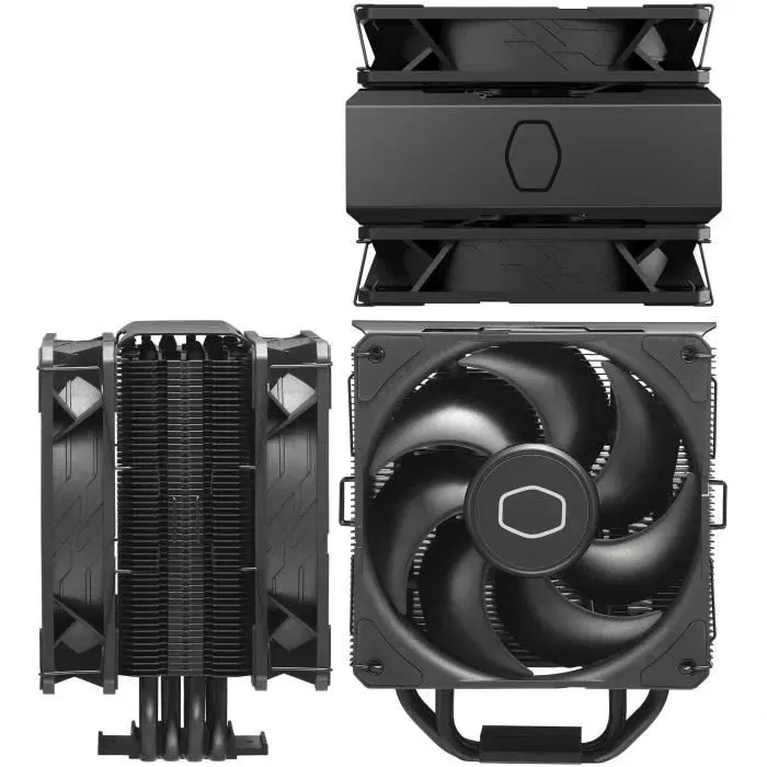 Cooler Master RR-S4KK-25DN-R1 Hyper 212 Black X Duo - Ventilateur processeur (CPU), Refroidissement air, 120 mm, Noir