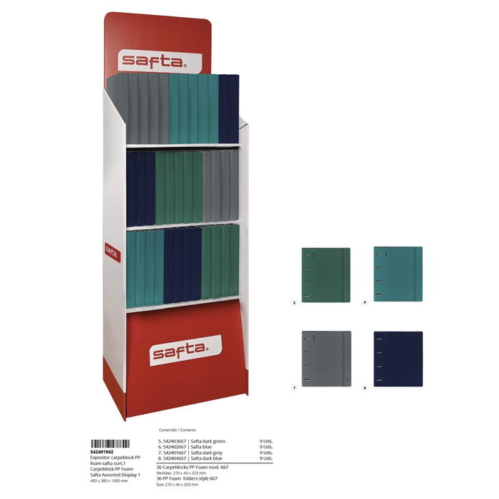 Kit fourniture scolaire Safta 40 x 190 x 38 cm