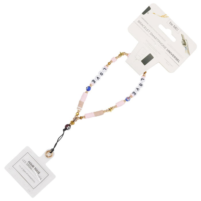 Be Mix Bracelet de perles pour téléphone portable