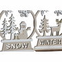 Décorations de Noël DKD Home Decor Bois Renne (12 x 4 x 15 cm) (2 Unités)