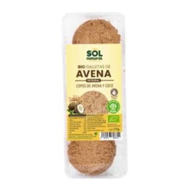 SOLNATURAL Biscuits Bio à l'Avoine, Coco et Agave