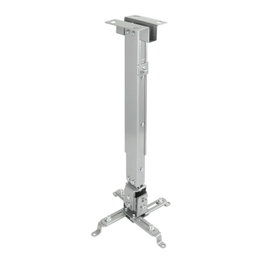 Tooq PJ2012T Support Mural pour Vidéoprojecteur inclinable pour Plafond, Portée 20kg, Argent