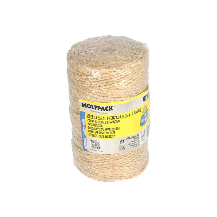 WOLFPACK LINEA PROFESIONAL Corde en sisal Nº3 (Bobine 700 g / 140 m)