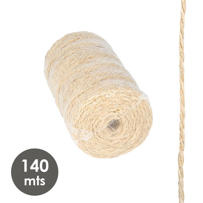 WOLFPACK LINEA PROFESIONAL Corde en sisal Nº3 (Bobine 700 g / 140 m)