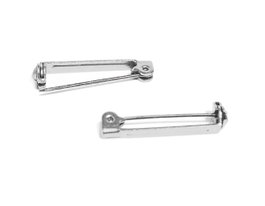 Innspiro Lot de 10 aiguilles broches métalliques argentées 26,4 x 2,6 mm