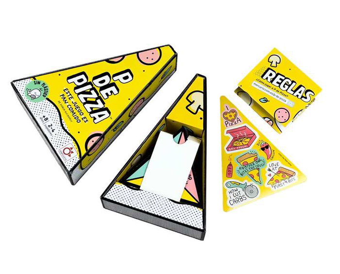 Mercurio Jeu de Pizza P - Jeu de société en espagnol pour enfants, jeu de rapidité et de vocabulaire