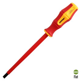 WOLFPACK LINEA PROFESIONAL Tournevis Plat Isolé VDE 1 000 V 1,6 x Ø 8,0 x 175 mm