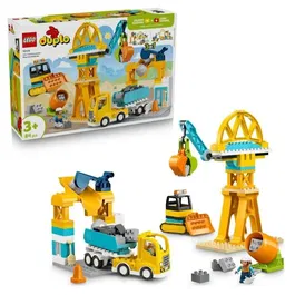 Lego 10476 DUPLO Ma Ville Le Chantier et les Véhicules de Construction - Jeu Créatif 3-en-1 pour Tout-Petits
