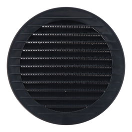 Edm Rejilla de ventilación ronde encastrable avec moustiquaire ø120mm gris anthracite