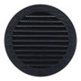 Edm Réf. Rejilla ventilación redonda empotrable ABS diamètre 150mm gris antracite avec moustiquaire