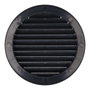 Edm Réf. Rejilla ventilación redonda empotrable ABS diamètre 150mm gris antracite avec moustiquaire