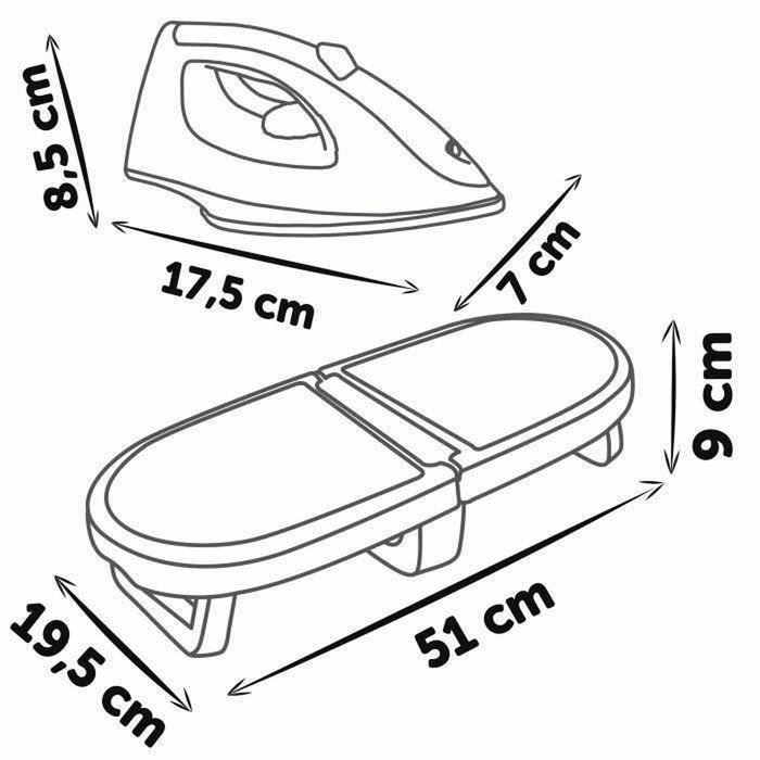 Smoby Planche à repasser pliable Tefal