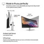 HP HP Series 7 Pro 37,5 pouces WQHD+ Incurvé Thunderbolt 4 Argent