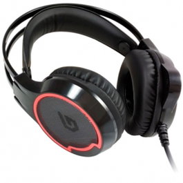 Conceptronic Athan01B Casque Gaming Filaire 7.1 Son Surround avec Microphone et LED RGB - Noir, USB, Compatible PC PS4