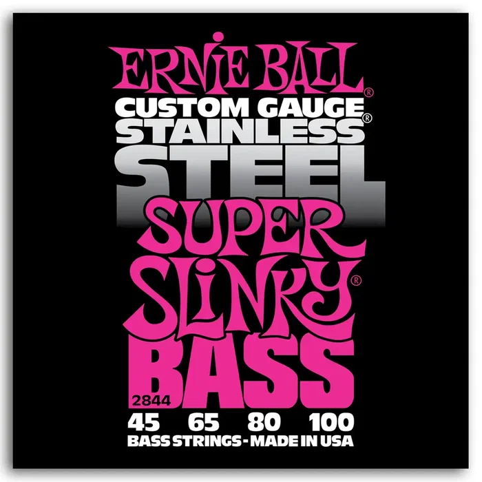 ERNIEBALL Set Bajo Slinky Super 45-100 Inoxydable Cordes