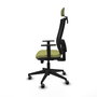 Piqueras y Crespo Chaise de Bureau Horna Vert Olive avec Appui-tête et Dossier en Maille