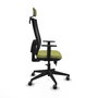 Piqueras y Crespo Chaise de Bureau Horna Vert Olive avec Appui-tête et Dossier en Maille