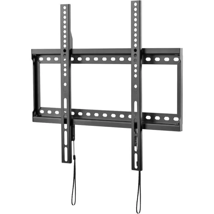 Stell SHO 5200 - Support TV mural fixe SLIM pour téléviseurs 32 à 70 pouces - Charge max 75 kg - Installation rapprochée 2.8 cm - Compatible VESA - Acier noir