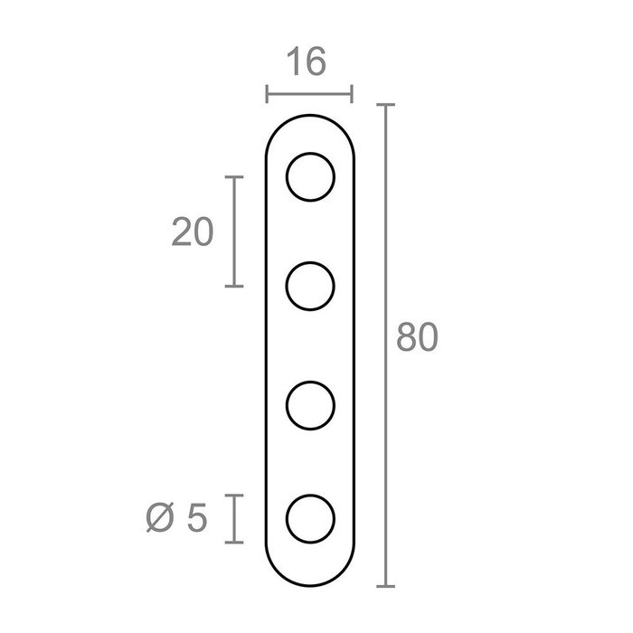 Edm Plaque de jonction droite plc14 en acier inoxydable, 80 x 16 x 2 mm, 4 pièces Edm Plaque de jonction droite plc14 en acier inoxydable, 80 x 16 x 2 mm, 4 pièces