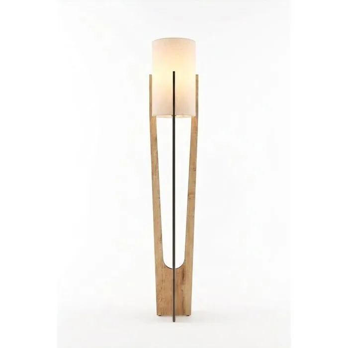 D By M.Red Lampadaire Oak en papier kraft et MDF